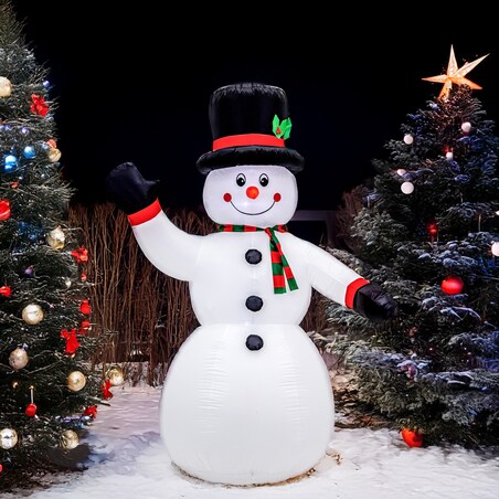 Bałwan Nadmuchiwany Świecący Duży Pompowany Led 180Cm Dmuchaniec