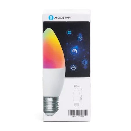 inteligentna żarówka led wb c37 e27 wi-fi 6,5w