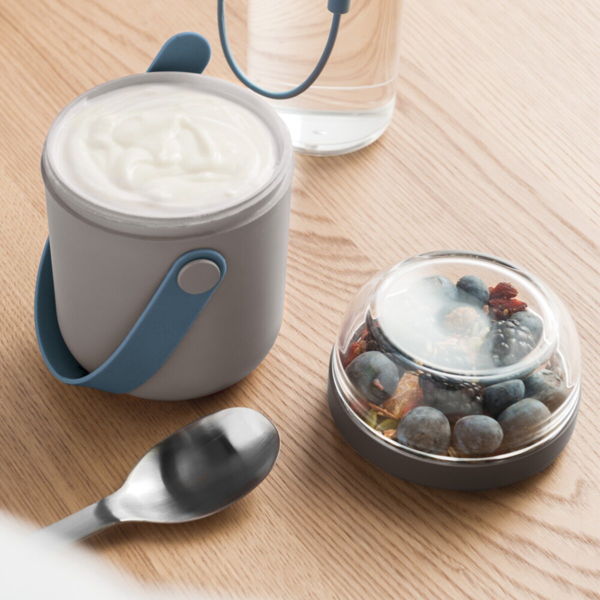 Podwójny pojemnik obiadowy, szary BergHOFF