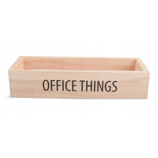 ORGANIZER biurowy drewniany OFFICE THINGS 25x8cm