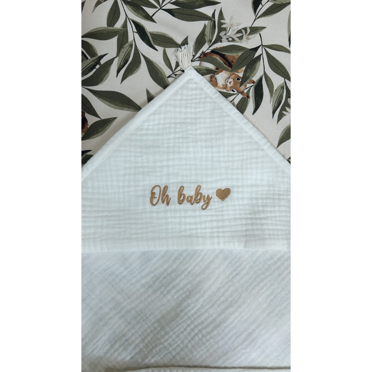 Ręcznik muślinowy ecru s