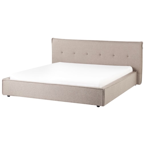 Łóżko LESTRE 180 x 200 cm Beżowoszary