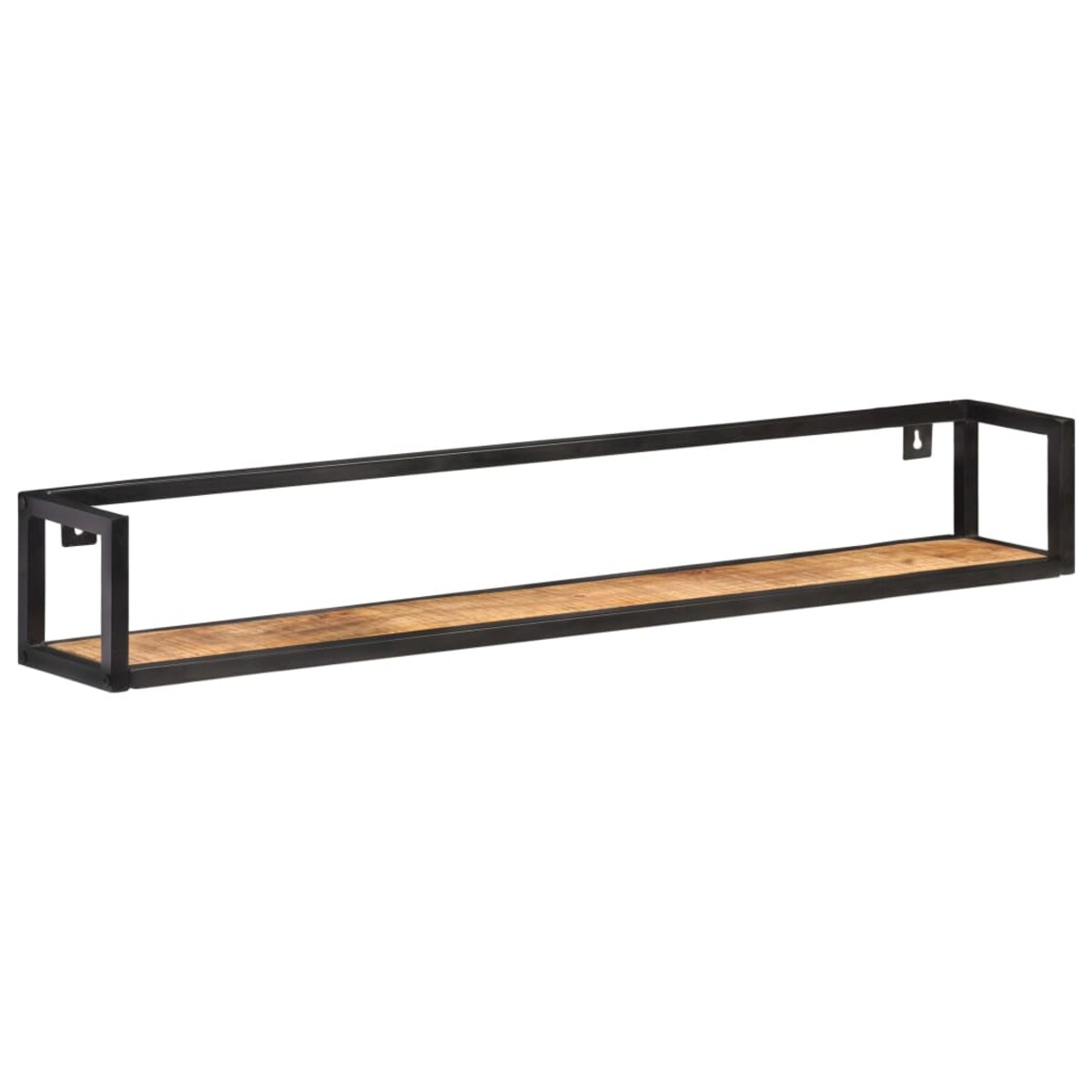 vidaXL Półki ścienne, 2 szt., 120 cm, surowe drewno mango