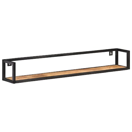 vidaXL Półki ścienne, 2 szt., 120 cm, surowe drewno mango