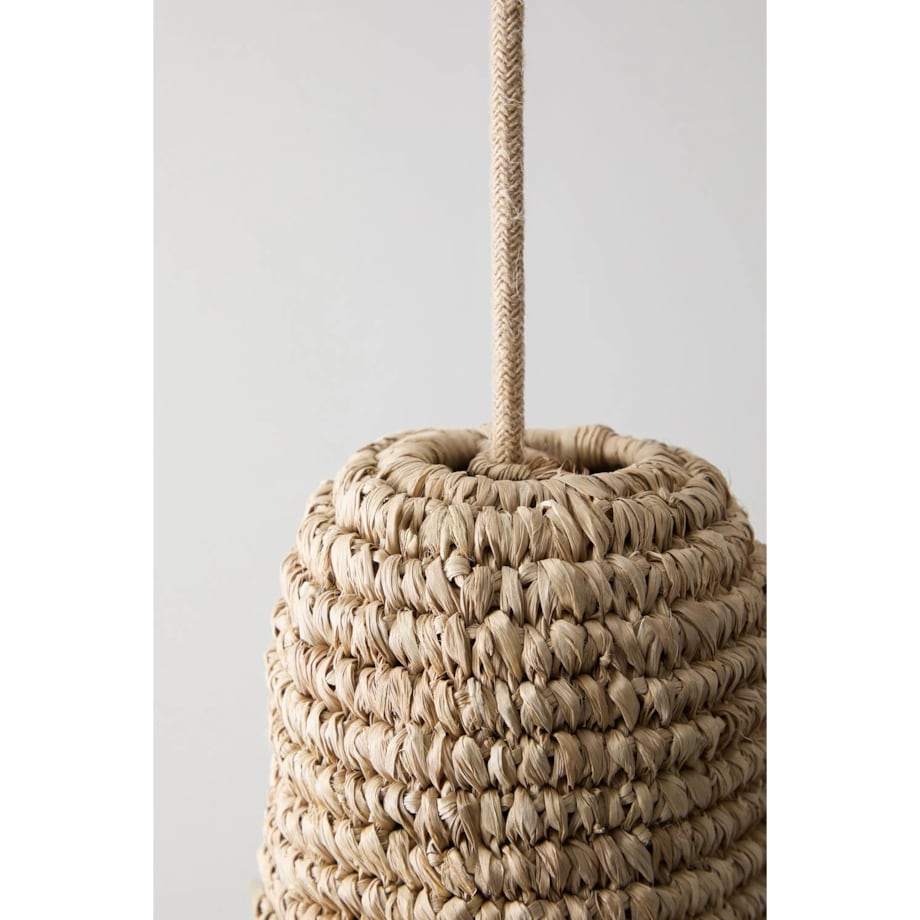 Lampa wisząca z sizalu, Jessica, Ø35 cm - ↑105 cm