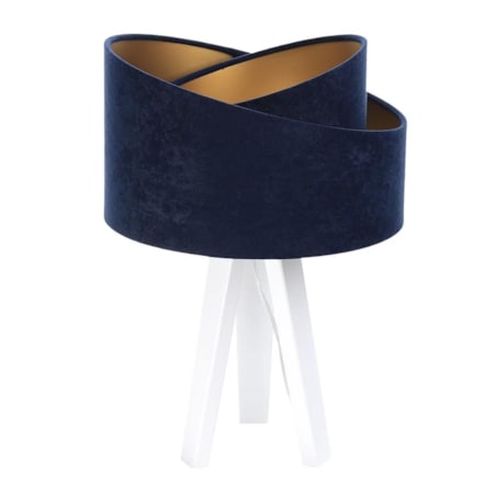 Lampa stołowa GEMSTONE granatowa/złota/biała