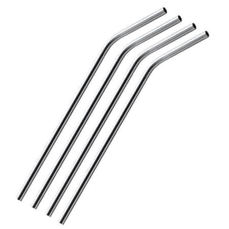 Rurki metalowe do koktajli - zestaw 4 szt., Bar Up