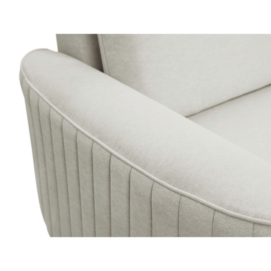 Narożnik z funkcją spania i pojemnikiem na pościel LOREN, jasny szary