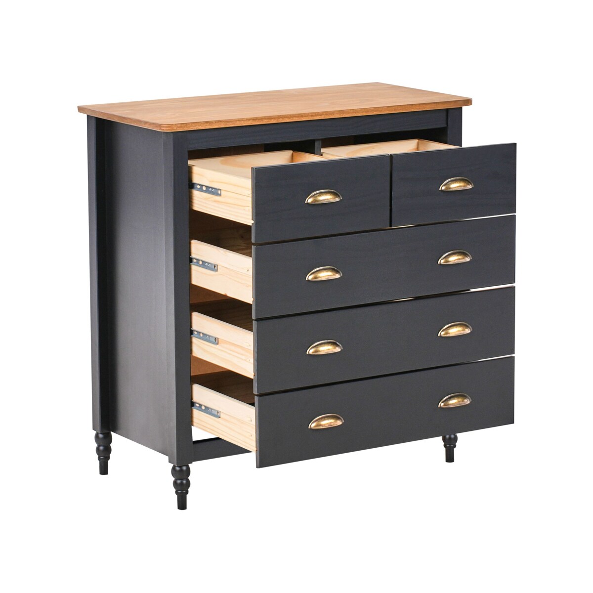 Komoda czarna SHILLINGTON