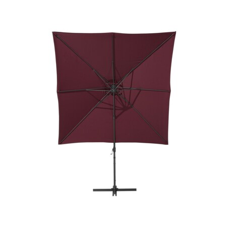 Parasol ogrodowy 250 x 250 cm burgundowy MONZA