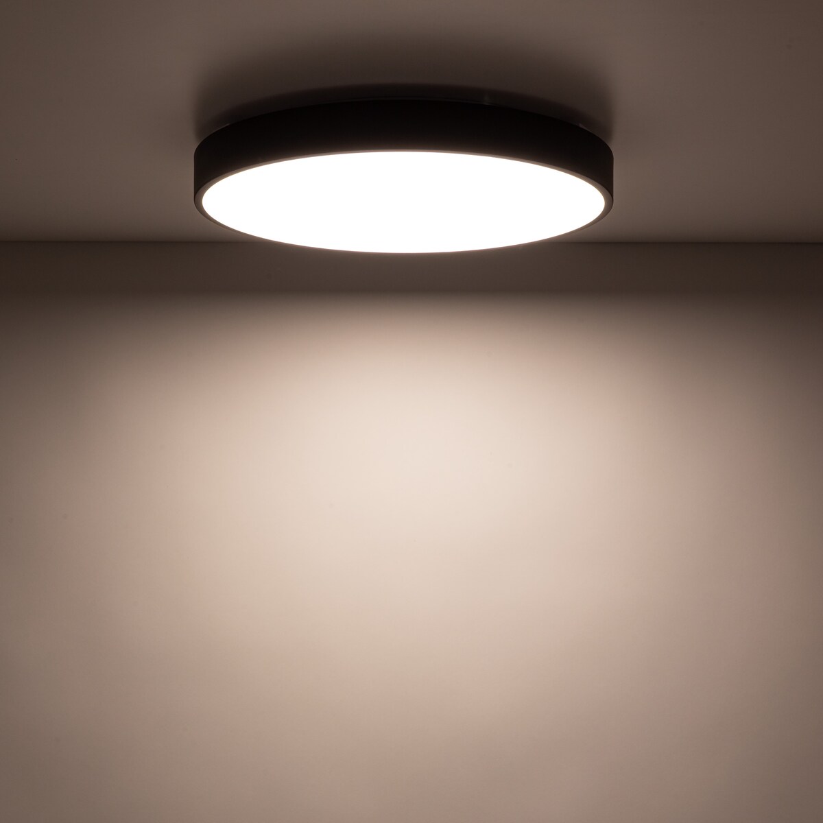Lampa Sufitowa Łazienkowa Tk Lighting Velis Czarny Plafon Led 30W Ip54 Zmienna Barwa, Ściemniany