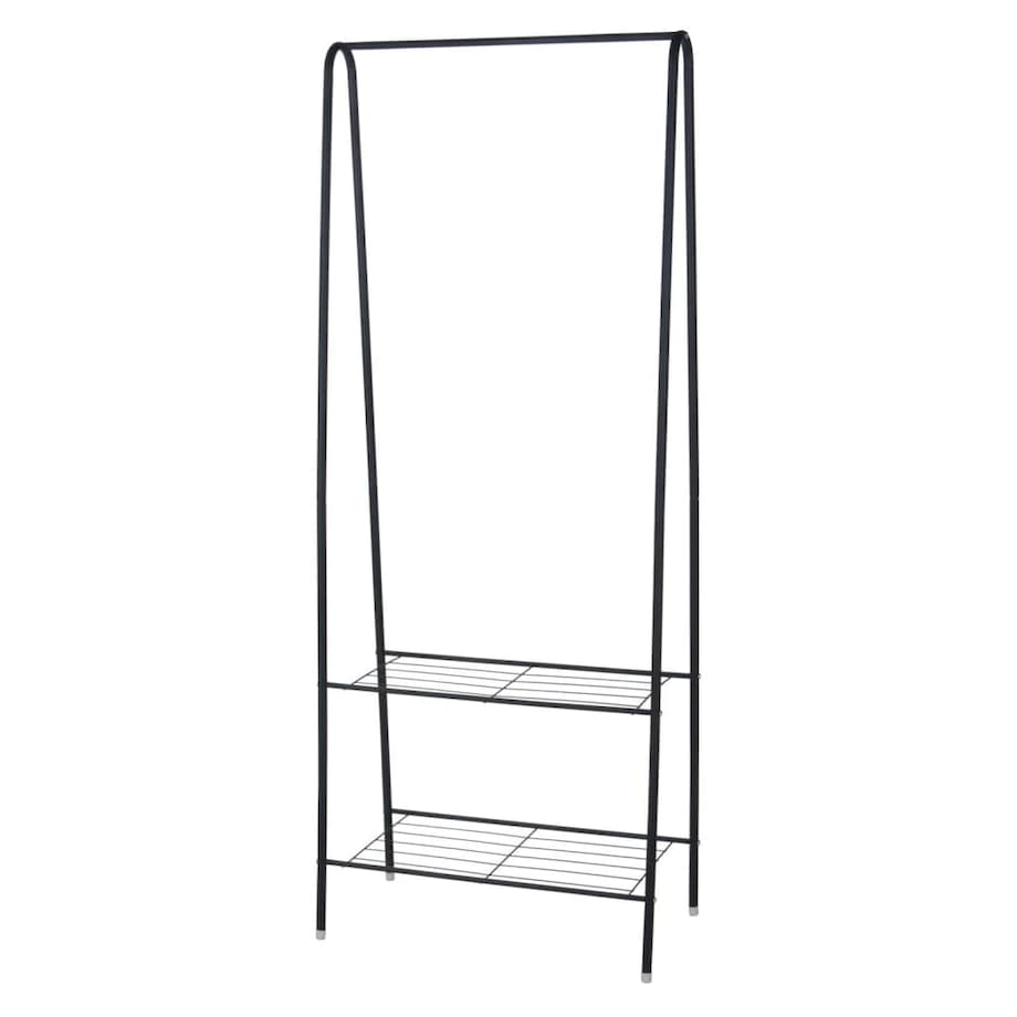 Storage solutions Stojak na ubrania z 2 półkami, 61x34x152 cm