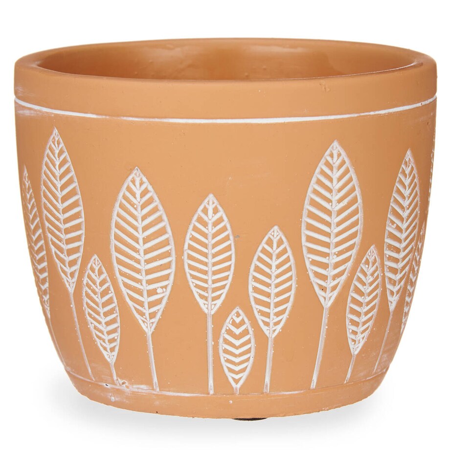 Osłonka na doniczkę z terakoty LEAVES