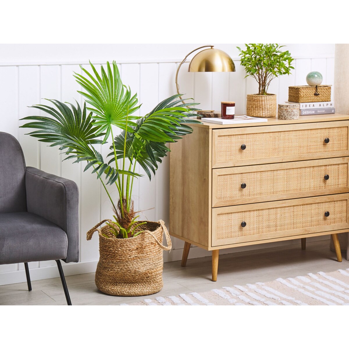 Sztuczna roślina doniczkowa 100 cm FAN PALM