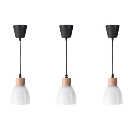 Konsimo KARI Zestaw lamp wiszących 3 szt., biały