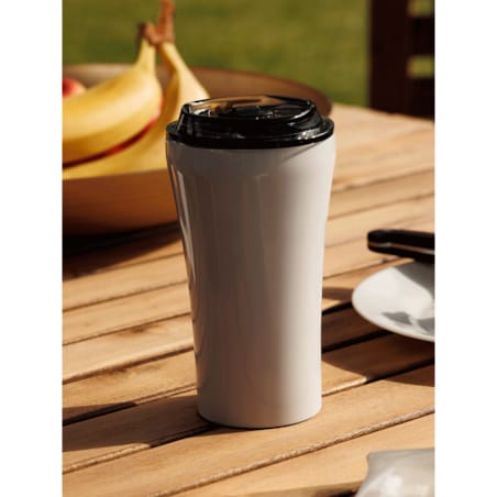 Kubek termiczny na kawę Dr.Bacty Apollo 2.0 - 360 ml - Glossy White