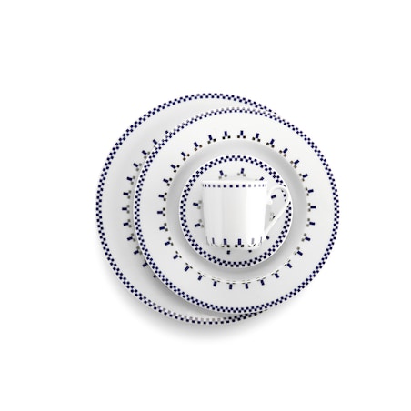 Zestaw obiadowo-kawowy dla 6 osób 30 el. Folk Fusion Norwegia G831