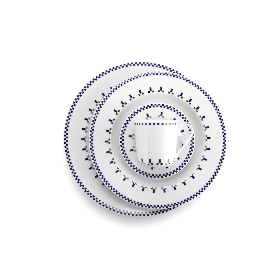 Zestaw obiadowo-kawowy dla 6 osób 30 el. Folk Fusion Norwegia G831