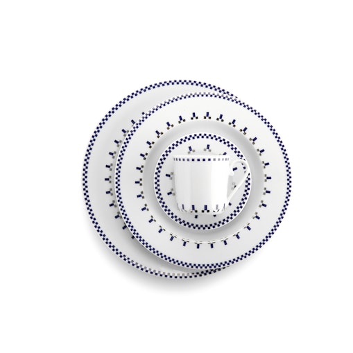 Zestaw obiadowo-kawowy dla 6 osób 30 el. Folk Fusion Norwegia G831