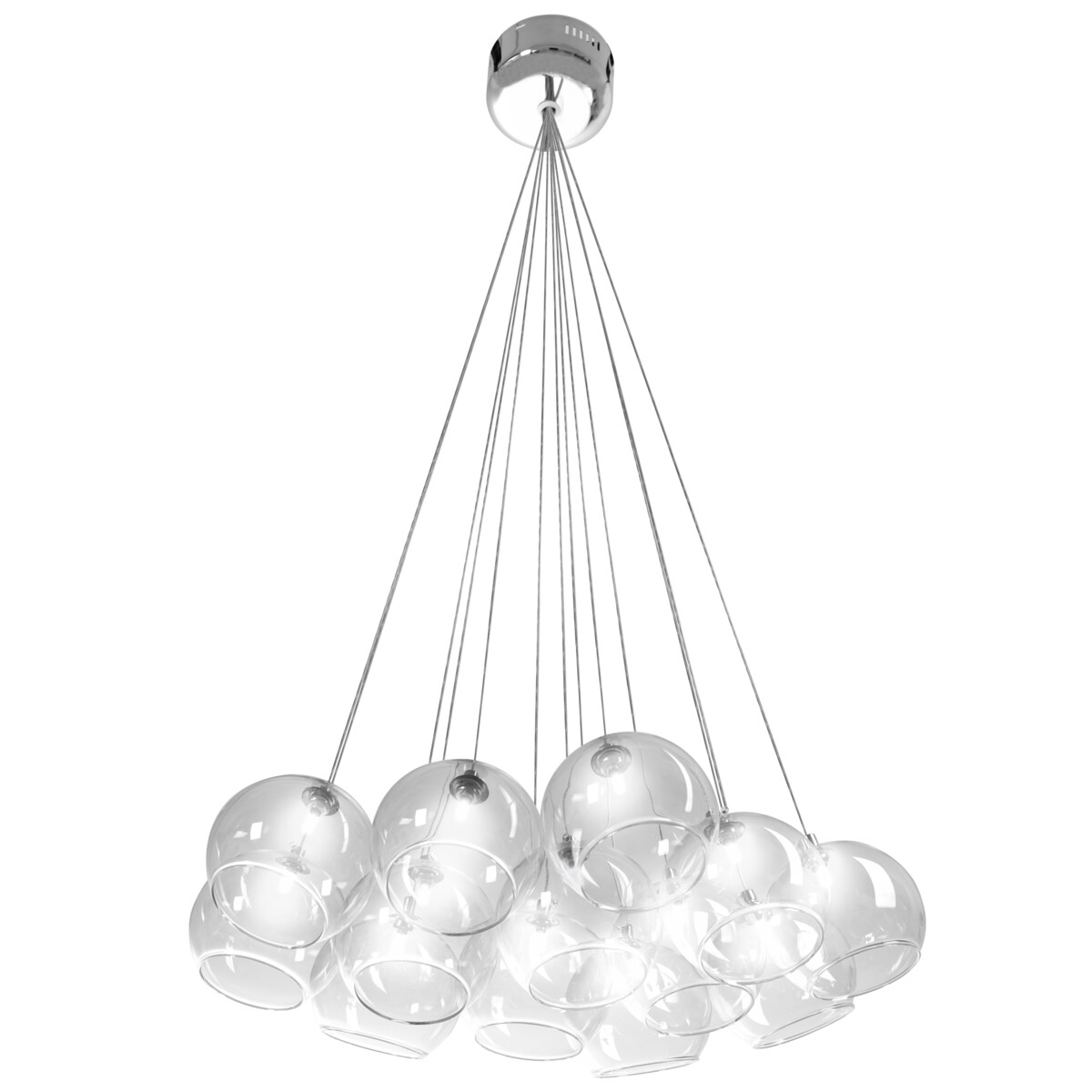 Lampa Wisząca Sufitowa Szklana Kule 13 Kloszy