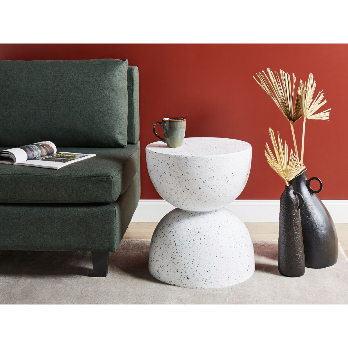 Stolik pomocniczy CAORIA Biały