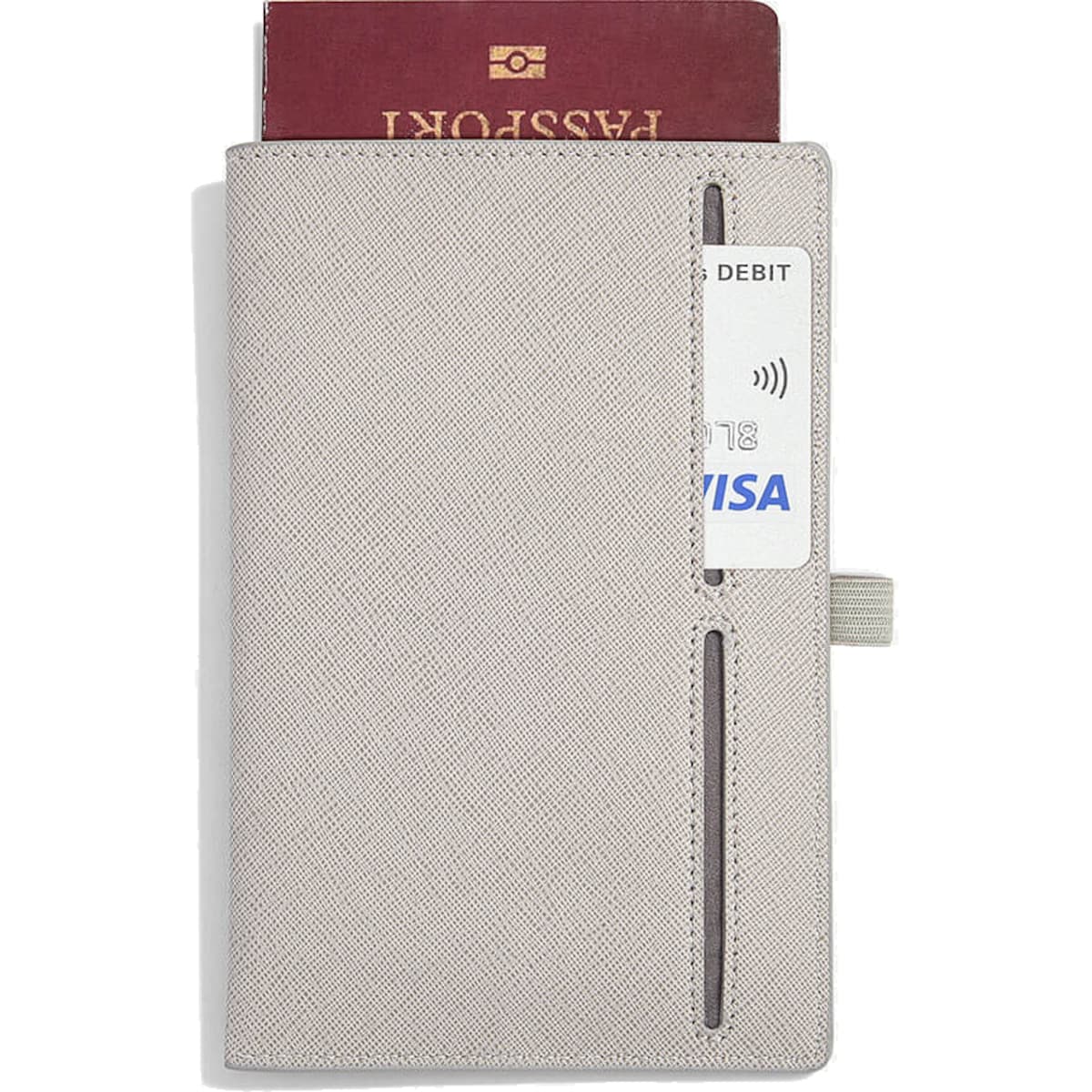 Etui na paszport i karty Stackers taupe