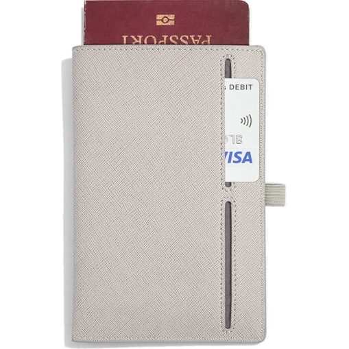 Etui na paszport i karty Stackers taupe