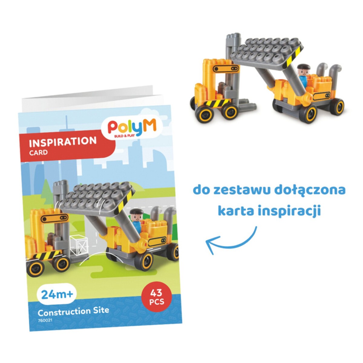 Miękkie Klocki Konstrukcyjne Plac Budowy 43 el. 2+ PolyM