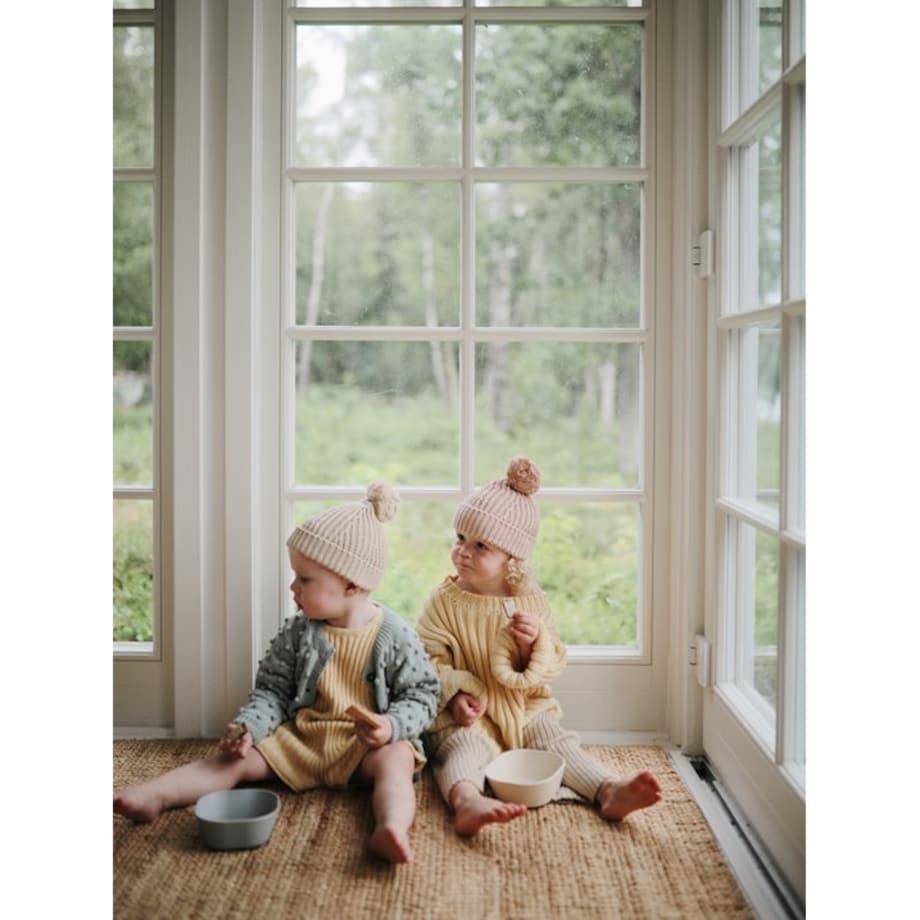 Mushie Miseczki dla dzieci kwadratowe 2-pak Ivory