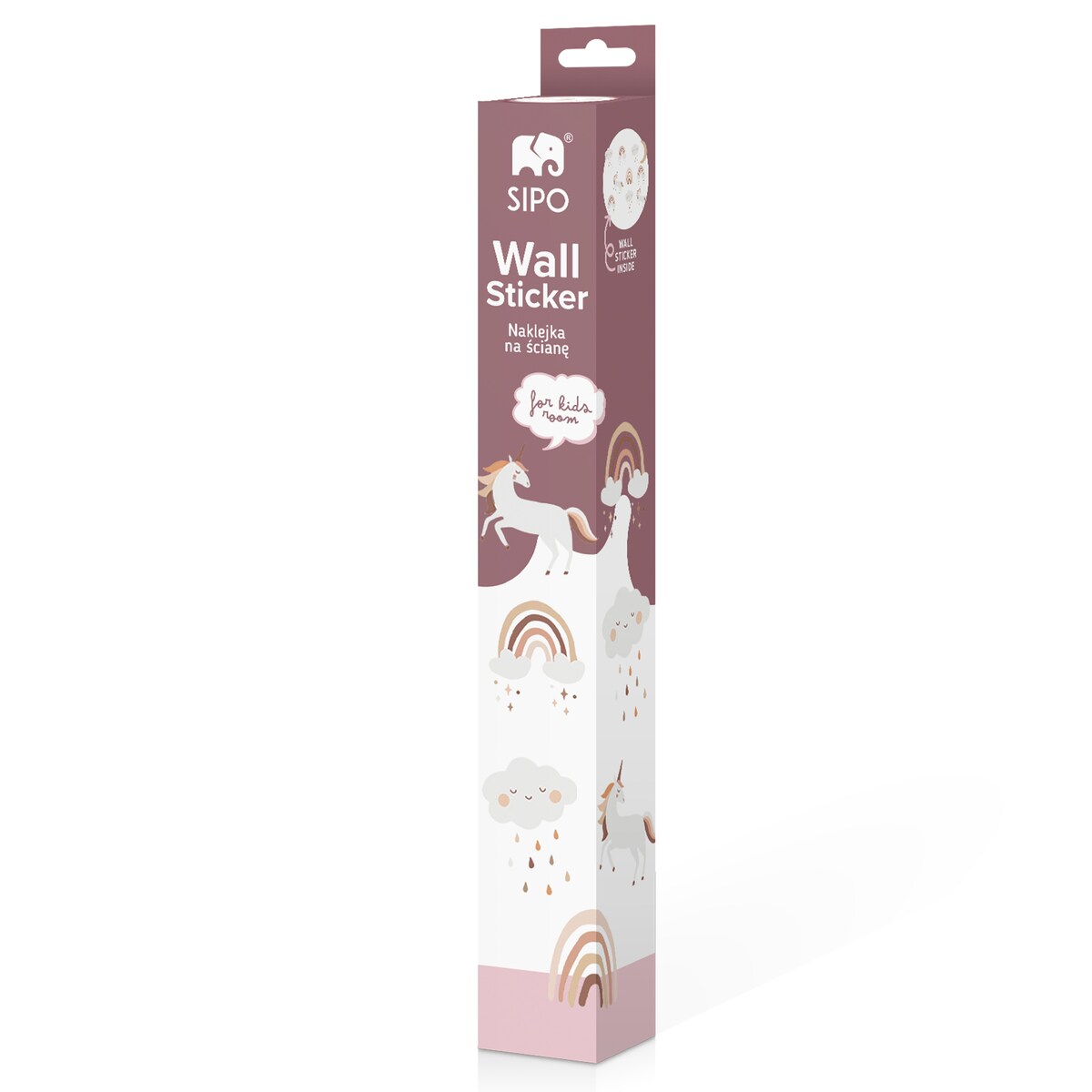 naklejki na ścianę do pokoju dziecka, sipo, jednorożce boho