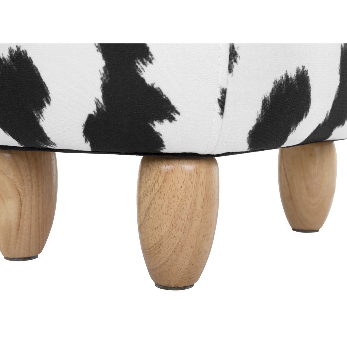 Pufa zwierzak ze schowkiem czarno-biała COW