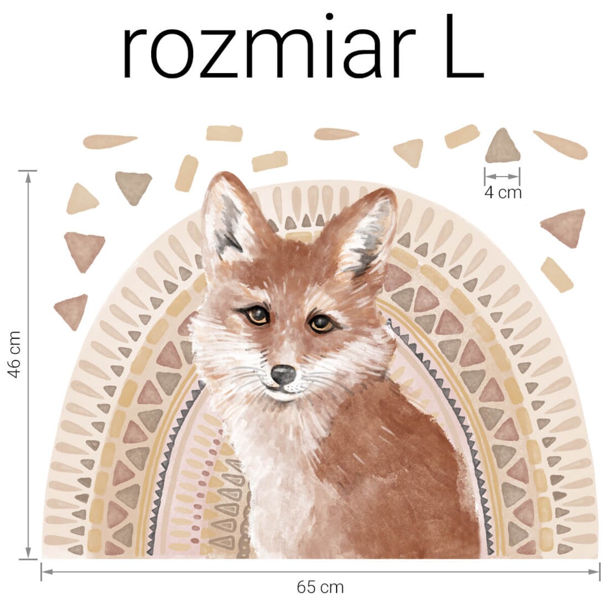 Naklejka na ścianę Lis L
