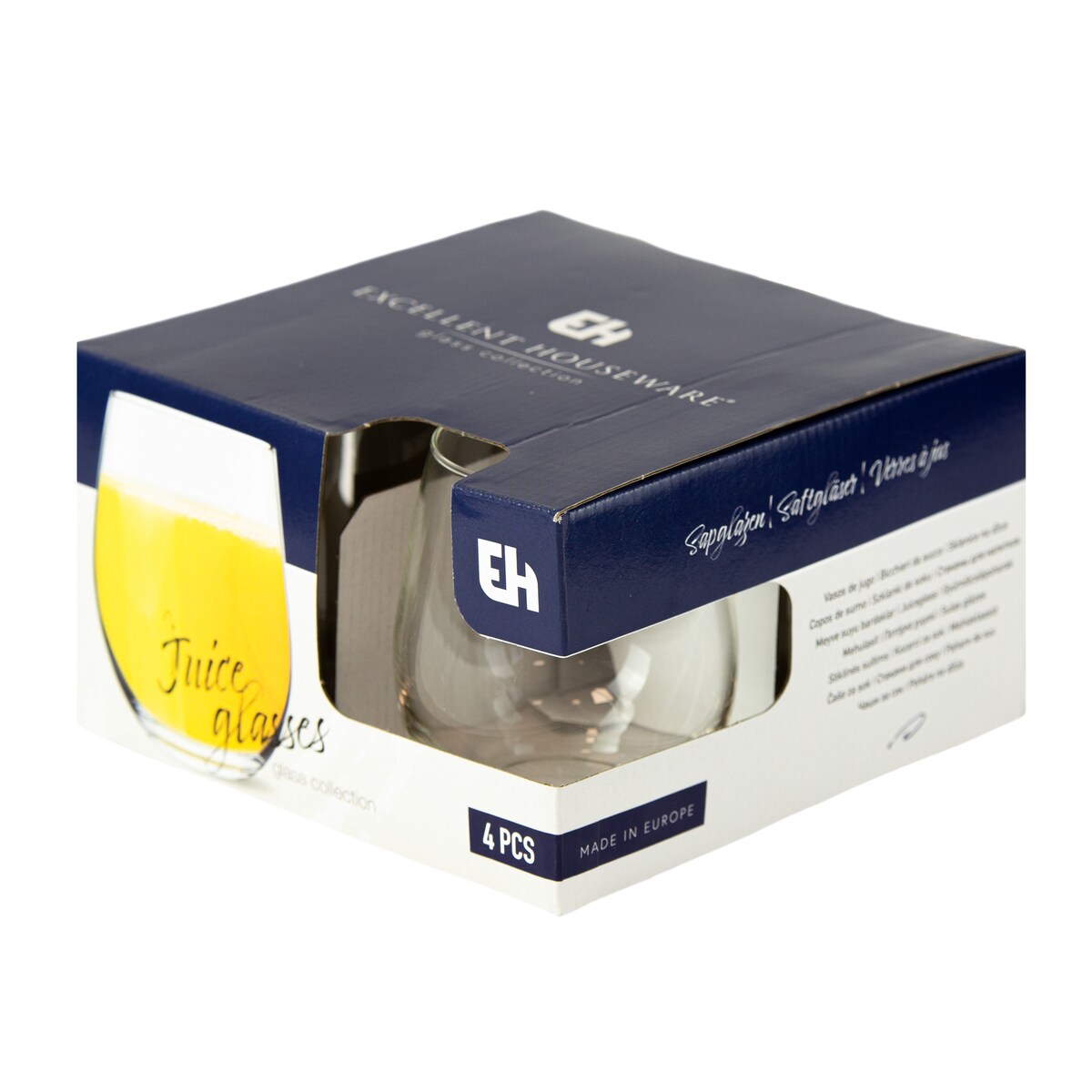 4X Szklanki Do Whisky Napojów Drinków Prezent 390 Ml Komplet Zestaw Szklanek