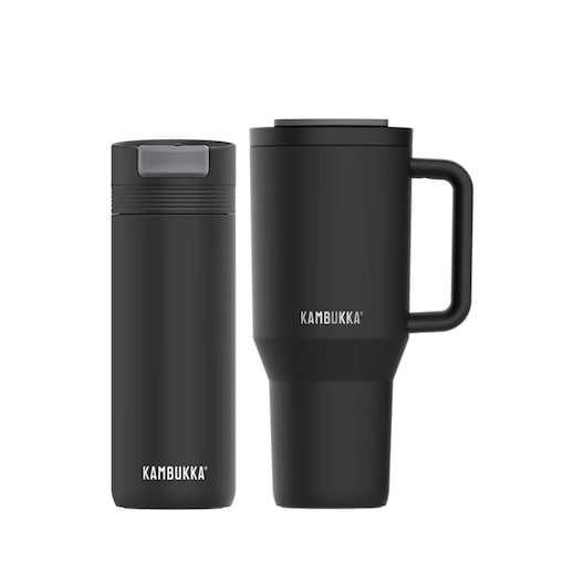 Kubek termiczny ze słomką Rio 950ml + kubek 500ml Cabo Kambukka Moonless Night