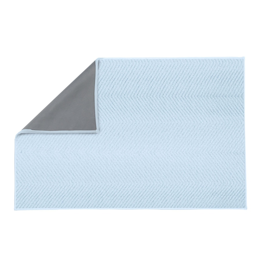 Kleine Wolke Zigzag Supermiękki Dywanik łazienkowy Bright Blue Niebieski 60x 90 cm