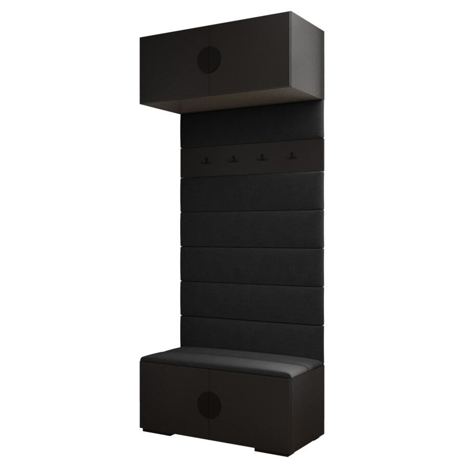 Garderoba do przedpokoju INOVA 4 czarny+czarny+manila18