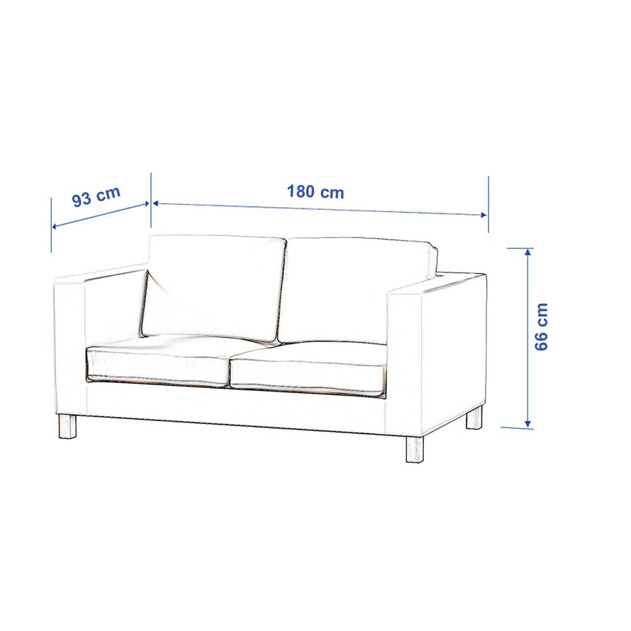 Pokrowiec na sofę Karlanda rozkładaną, krótki, zgaszony szmaragd - welwet, 180 x 93 x 66 cm, Ingrid