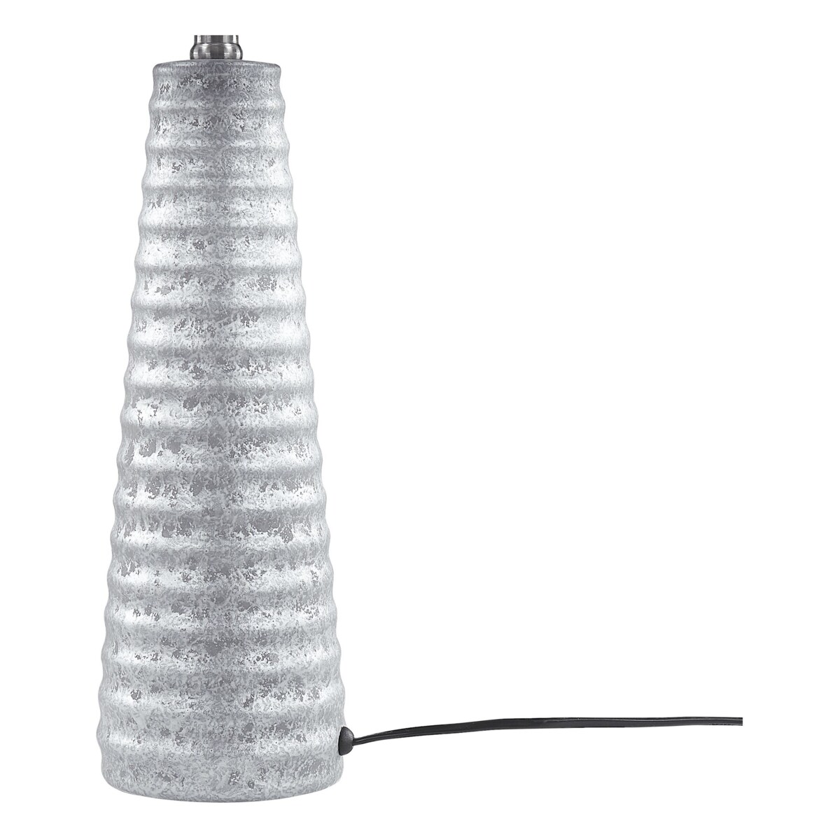 Lampa stołowa ceramiczna srebrna VILNIA