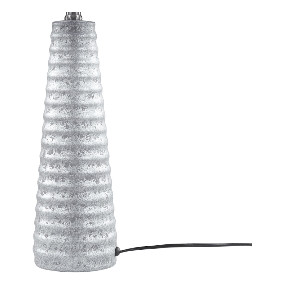Lampa stołowa ceramiczna srebrna VILNIA