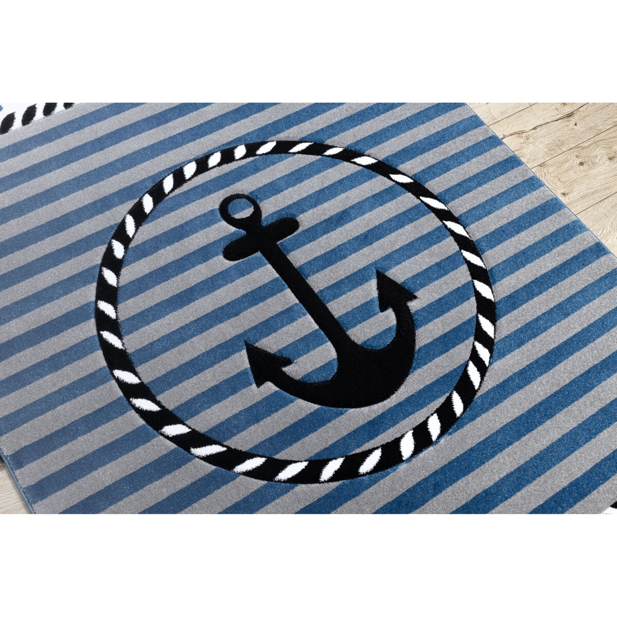 Dywan PETIT MARINE KOTWICA MORZE niebieski 180x270 cm