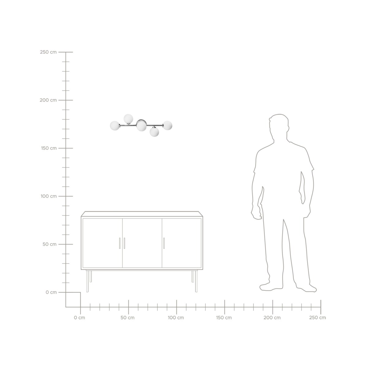 Lampa ścienna LED MINOTOS Metal Srebrny