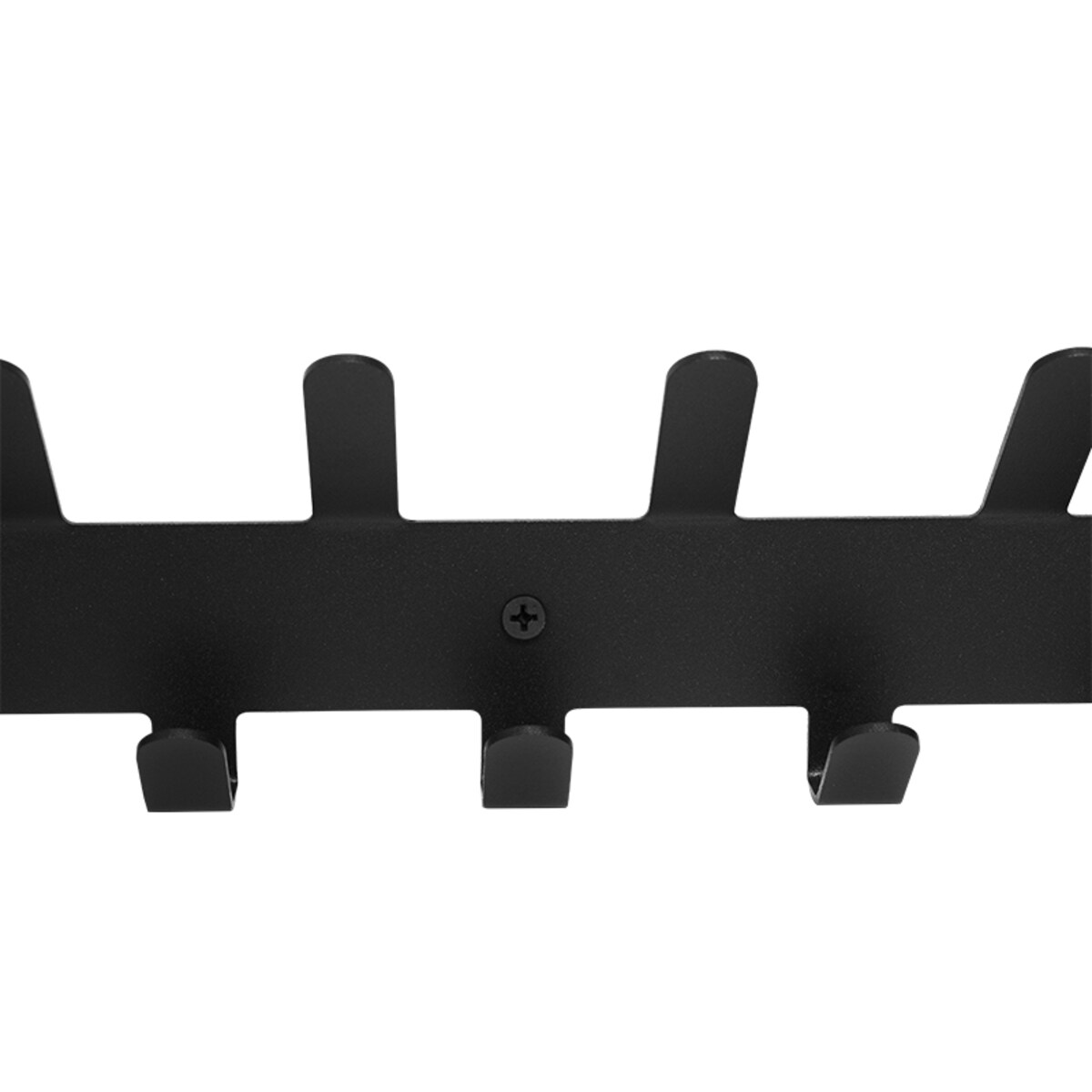 WIESZAK ŚCIENNY CZARNY NA UBRANIA KLUCZE AKCESORIA DO PRZEDPOKOJU METALOWY