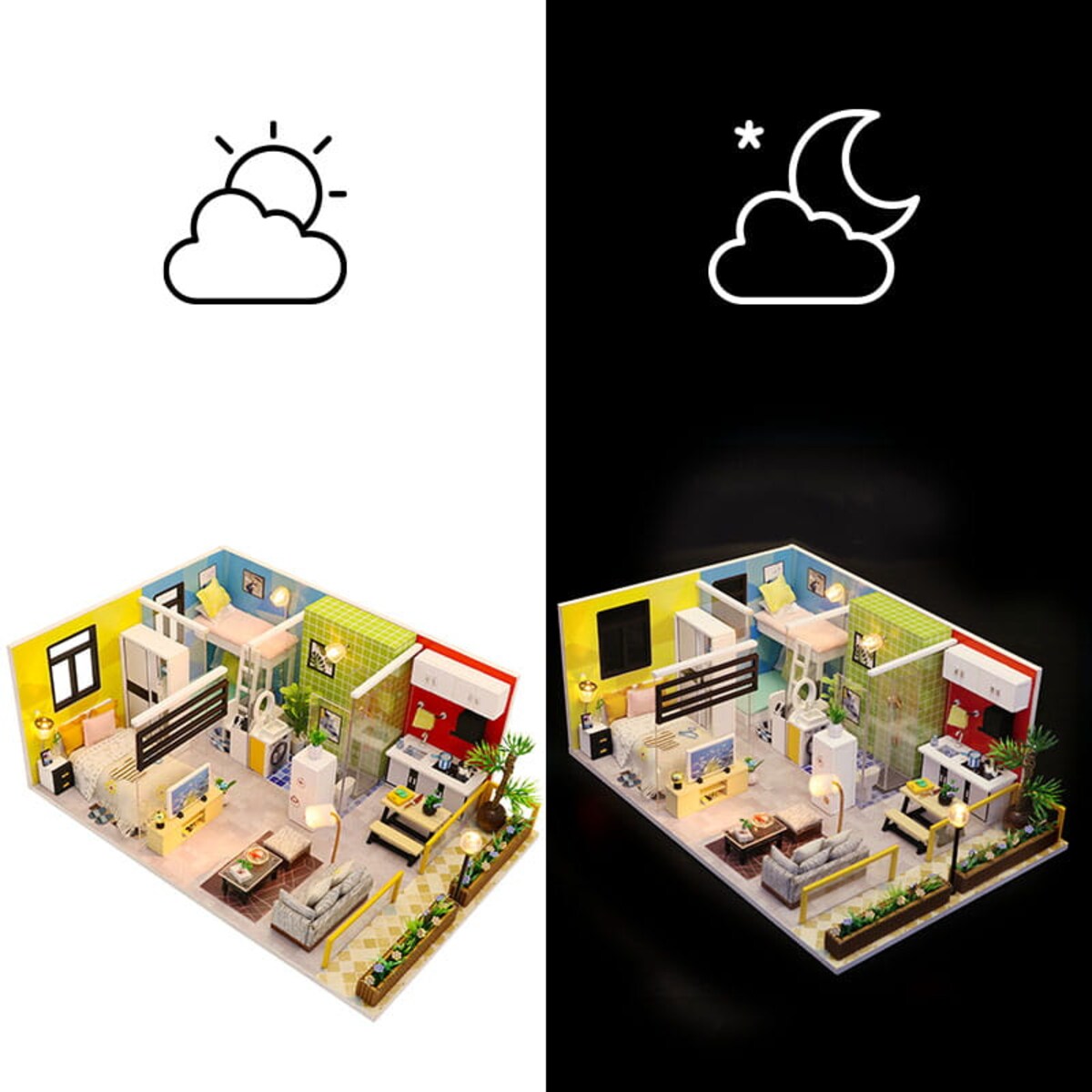 Miniaturowy domek - Skandynawskie życie