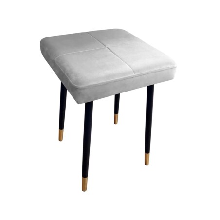 Taboret SQUARE 2 MG VELVET jasno szary
