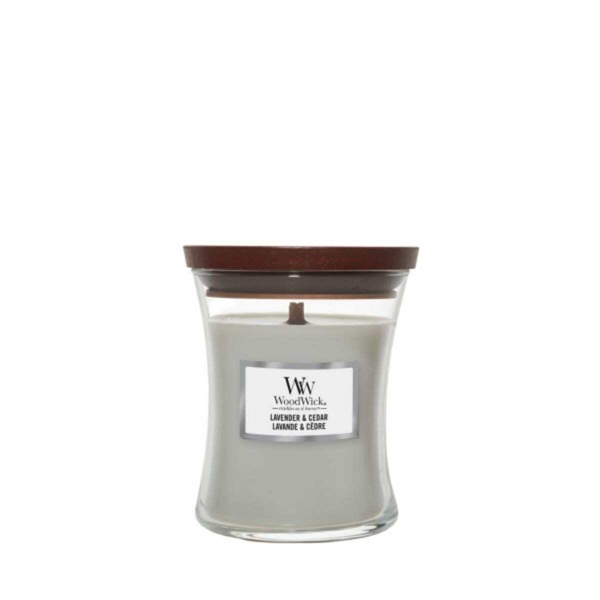 WoodWick świeca mała LAVENDER & CEDAR