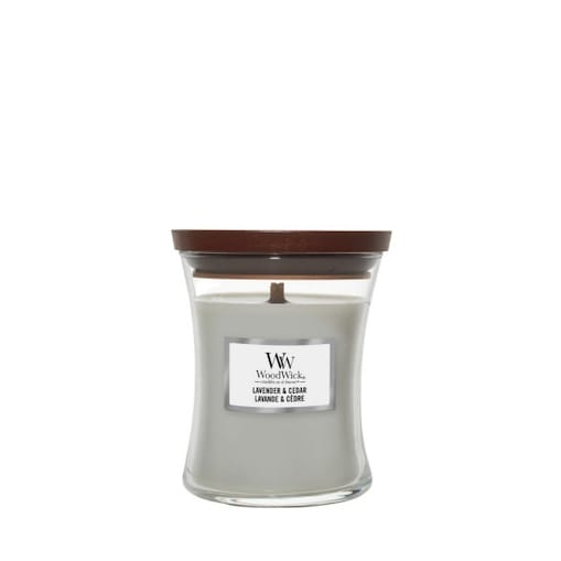 WoodWick świeca mała LAVENDER & CEDAR