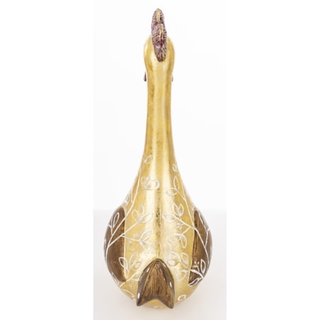 Dekoracja - kura 29x11x15 cm KURKA-3 Złotopiórka medium