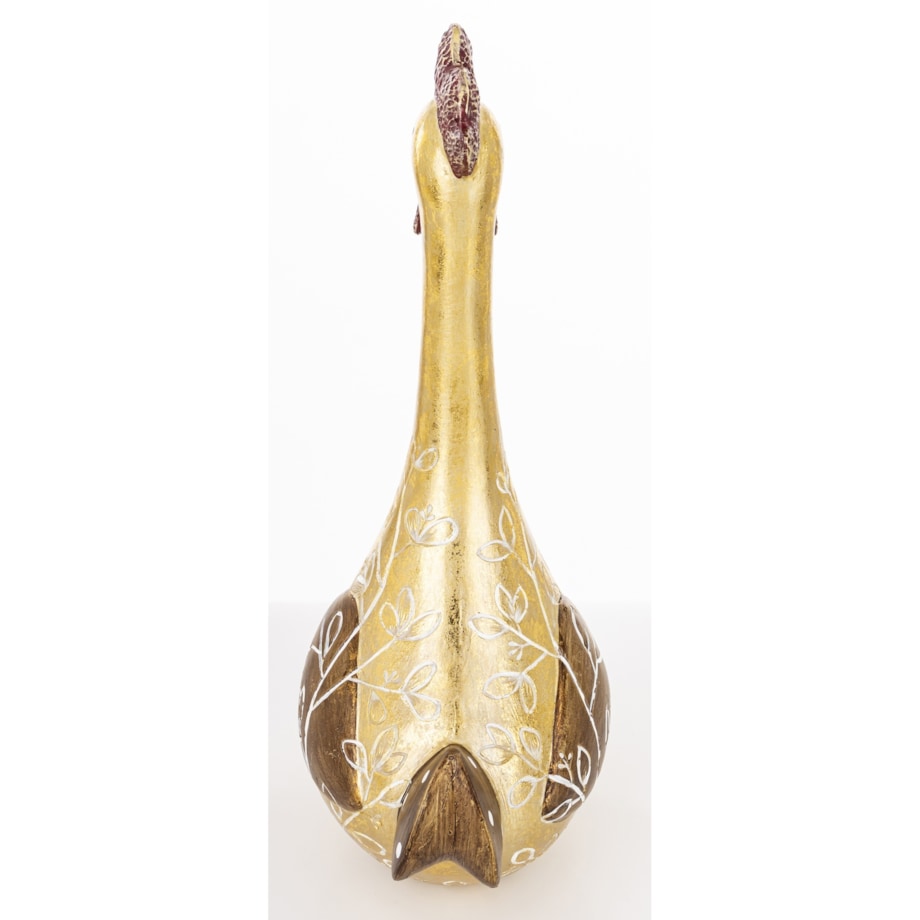 Dekoracja - kura 29x11x15 cm KURKA-3 Złotopiórka medium