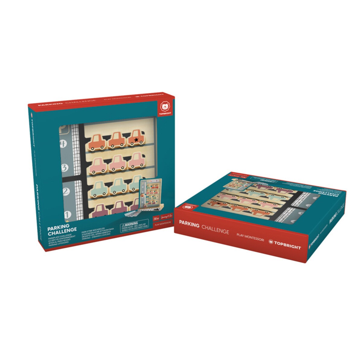 Parking - zabawka logiczna dla dzieci z kartami zadań 36 mies.+ Top Bright