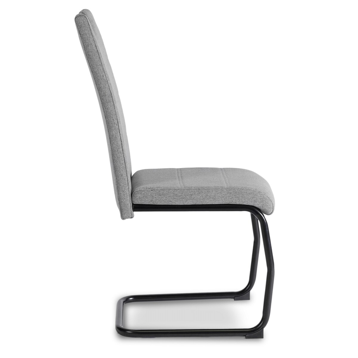 Krzesło Tapicerowane Kuchenne Do Salonu Jadalni Na Płozach LOPEZ Popiel